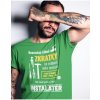 Pánské Tričko Bezvatriko pánské tričko pro instalatéra Neexistují žádné zkratky zelená