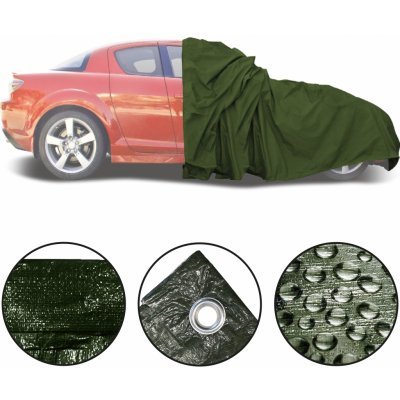 SVX Plachta krycí na auto 3x5m tmavě zelená | Zboží Auto