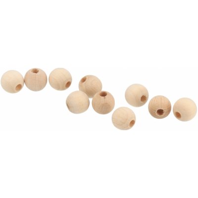 ČistéDřevo Dřevěné navlékací korálky 1 cm - 10 ks – Sleviste.cz