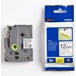Páska do štítkovače Brother TZ-S131, 12mm, černý tisk/průsvitný podklad, originál – Hledejceny.cz