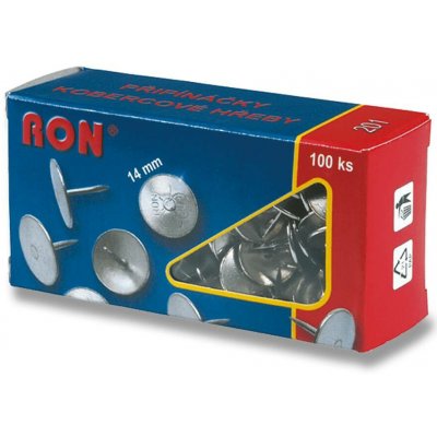 RON č. 201 - kobercové napínáčky, průměr hlavy 14 mm, 100 ks – Zboží Mobilmania