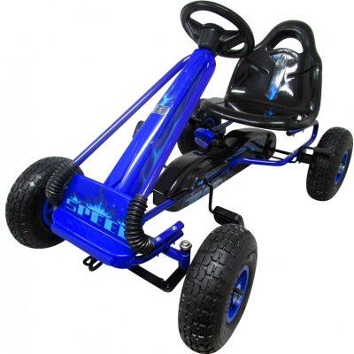 R-Sport dětská šlapací motokára nafukovací kola modrá G3 – Zboží Mobilmania