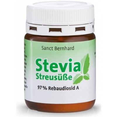 Kräuterhaus Sanct Bernhard KG Stevia sladidlo 97% Rebaudioside A prášek 30 g – Zboží Mobilmania
