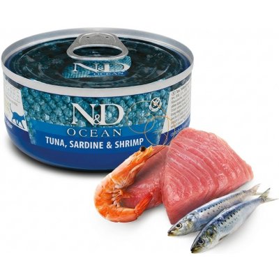 N&D Cat Ocean Adult Tuna & Sardine & Shrimps 70 g – Sleviste.cz