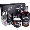 Rum Albert Michler ARTISANAL Dark hrnek 40% 0,7 l (dárkové balení 2 plechové pohárky)