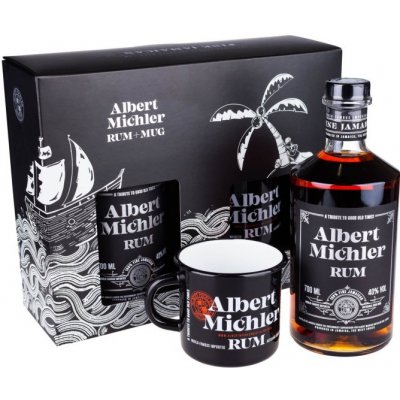 Albert Michler ARTISANAL Dark hrnek 40% 0,7 l (dárkové balení 2 plechové pohárky) – Zbozi.Blesk.cz