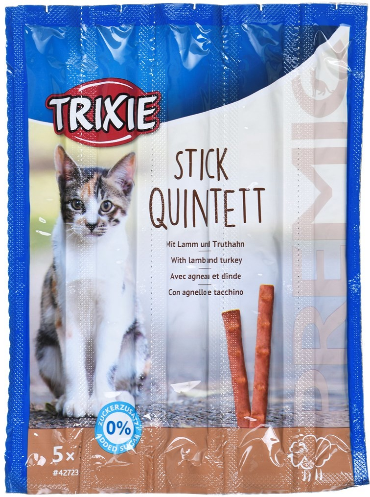 Trixie Premio Quintett tyčinky jehněčí krůta 5 x 50 g