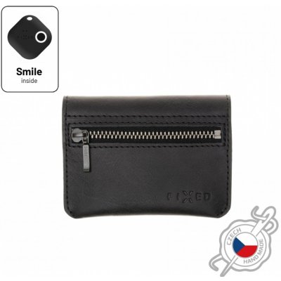 FIXED kožená peněženka Smile Tripple se smart trackerem Smile Pro černá FIXSM-TR2-BK