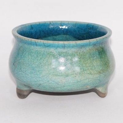 Raku Kadidelnice keramická miska III./tyrkysová – Zboží Dáma