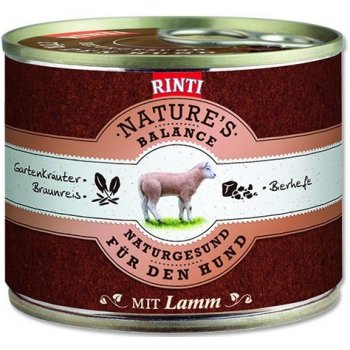 Finnern Rinti Nature‘s Balance jehně & hnědá rýže & vejce 185 g