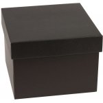 Dárková krabička s víkem 200x200x150 mm, černá – Sleviste.cz