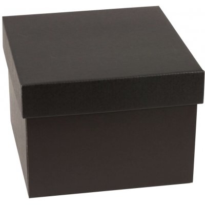 Dárková krabička s víkem 200x200x150 mm, černá – Sleviste.cz