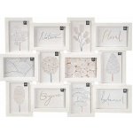 Giftdecor Fotorámeček na více fotografií 10 × 15 cm, 12 fotek, bílý – Zbozi.Blesk.cz