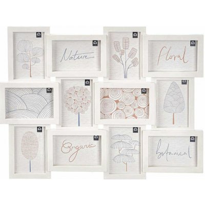 Giftdecor Fotorámeček na více fotografií 10 × 15 cm, 12 fotek, bílý – Zbozi.Blesk.cz