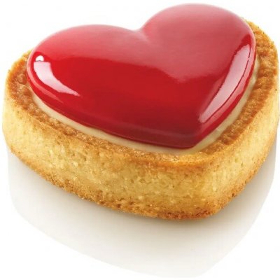 Silikomart Formičky na tartaletky srdce TARTE RING RÁFKY AMORE 8x7 cm 8 ks – Sleviste.cz