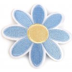 Prima-obchod Velká nažehlovačka květ, barva 7 modrá pomněnková – Zboží Dáma