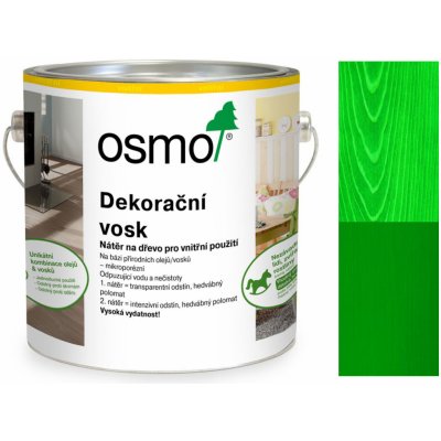 Osmo 3131 Dekorační vosk intenzivní 0,375 l Zelený – Zbozi.Blesk.cz