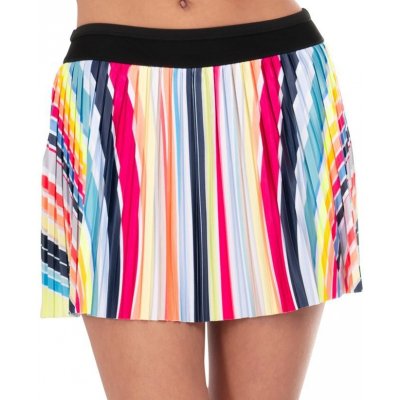 Lucky in Love Novelty Print Long Spectrum Pleated Skirt multi