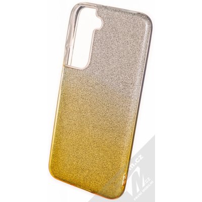 Pouzdro 1Mcz Shining Duo TPU třpytivé ochranné Samsung Galaxy S22 5G stříbrná zlaté – Zbozi.Blesk.cz