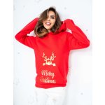 MERRY CHRISTMAS mikina 04 červená – Zboží Dáma