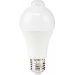 NEDIS LED žárovka E27/ A60/ 8,5 W/ 220 V/ 806 lm/ 3000 K/ teplá bílá/ detekce pohybu/ matná – Hledejceny.cz
