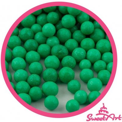 SweetArt cukrové perly vánoční zelené 5 mm (80 g) – Zboží Mobilmania
