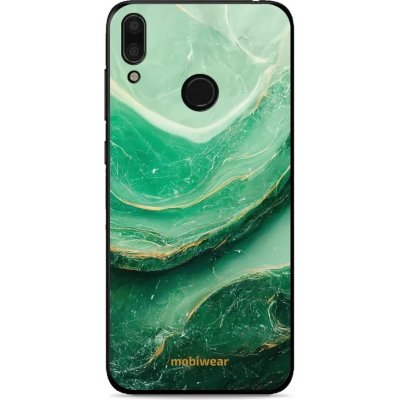 Pouzdro Mobiwear Glossy Huawei Y7 2019 - G023G - Zelený mramor – Zboží Mobilmania