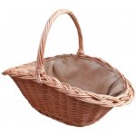 HRADIL Proutěný koš na dřevo s jutou 68 x 44 cm – HobbyKompas.cz