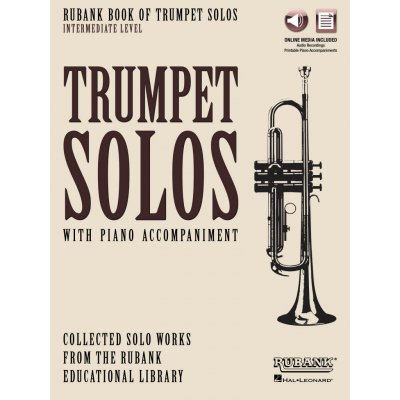 Trumpet Solos with Piano Accompaniment Intermediate Level + Audio Online / trumpeta + klavír online