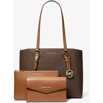 Michael Kors dámská kabelka velká a crossbody 3v1 Charlotte hnědá – Hledejceny.cz