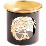 Nefertitis Kovová vykuřovací pícka s Bodhi stromem a Buddhou NF57803 - cca ⌀ 9 x 8,5 cm – Hledejceny.cz