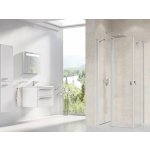 Ravak Sprchový kout Chrome CRV2+CRV2 CRV2-80 satin+Transparent – Zboží Dáma