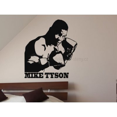 dekorace-steny.cz 428 - Samolepicí dekorace - Mike Tyson - 60 x 70 cm – Zboží Mobilmania