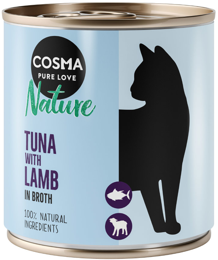 Cosma Nature tuňák a jehněčí 24 x 280 g