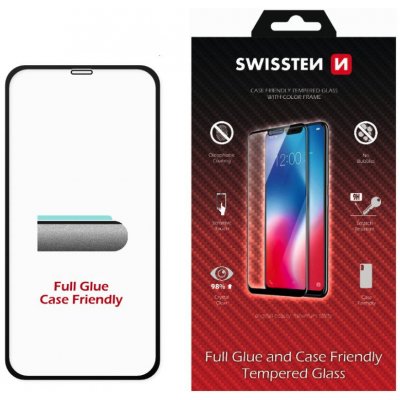 Sklo Swissten full glue colour frame case friendly Apple iPhone 5/5S/SE 2016 – Zbozi.Blesk.cz
