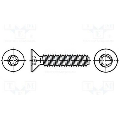 BOSSARD 3060676 Vrut; 6x16; Hlava: kuželová; Torx®; TX30; ocel; zinek; Výš.hlavy: 3mm – Hledejceny.cz