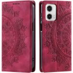 Vsechnonamobil 80915 ART MANDALA Peněženkový kryt pro Motorola Edge 50 Fusion červený – Sleviste.cz