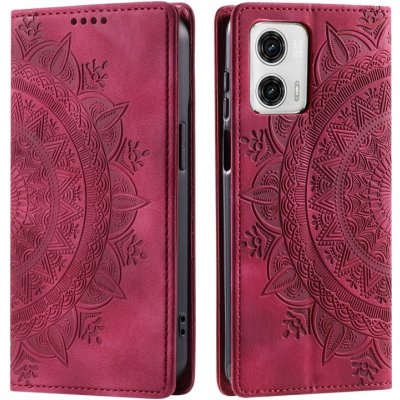 Vsechnonamobil 80915 ART MANDALA Peněženkový kryt pro Motorola Edge 50 Fusion červený – Sleviste.cz