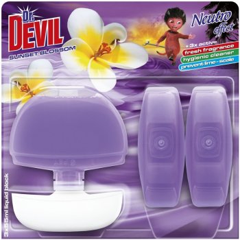 Dr. Devil Neutro Effect WC tekutý blok Sunset Blossom 3 x 55 ml