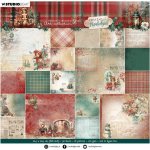 Blok podkladových papírů Studio Light "Festive Nostalgia", 20,3x20,3 cm, 36 l. – Zboží Dáma