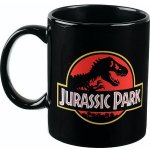 Keramický hrnek Jurský park Logo černý 315 ml – Sleviste.cz