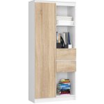 Ak furniture Rexa II 80 cm bílá/sonoma – Zbozi.Blesk.cz