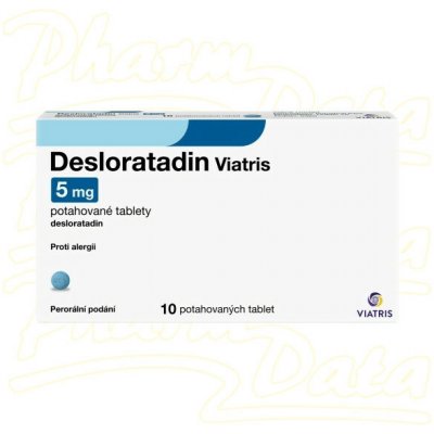DESLORATADIN VIATRIS 5MG TBL FLM 10 – Hledejceny.cz