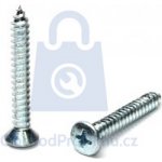 Vrut s malou čočkovou hlavou, PZ drážka, bílý zinek 6 x 50, balení 1 ks – Zboží Mobilmania