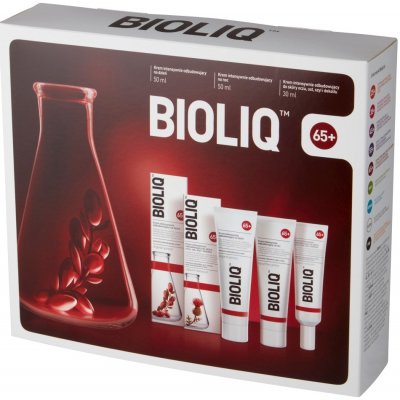 BIOLIQ 65+ denní krém 50ml + noční krém 50ml + oční krém na rty krk a dekolt 30ml