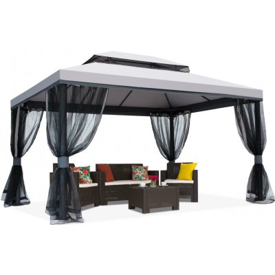 Garden Point GAP648 Valencia 4x4x3 m Grey s moskytiérou – Sleviste.cz