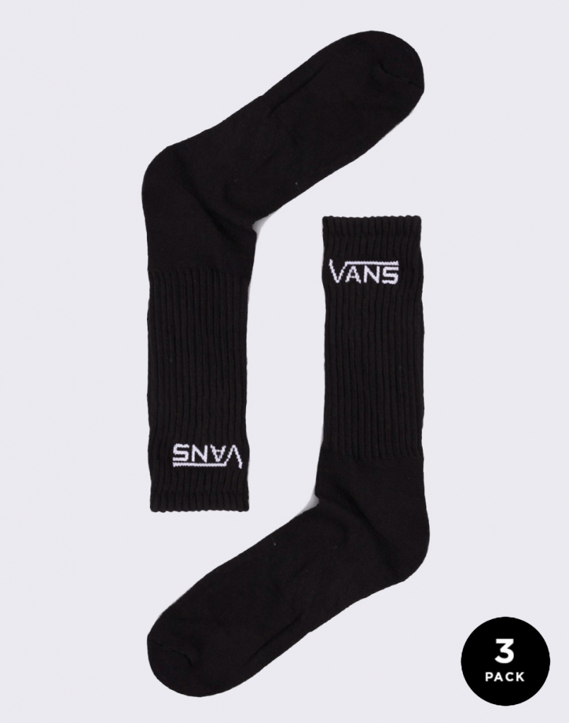 Vans Classic Crew Socks 3 pack black