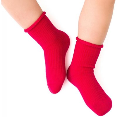 Danko Dětské merino ponožky červená