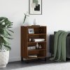 Regál a polička Prolenta Maison Exclusive Skříň highboard hnědý dub 57 x 35 x 90 cm kompozitní dřevo