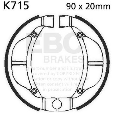 EBC K 715 brzdové pakny čelisti na motorku – Zbozi.Blesk.cz